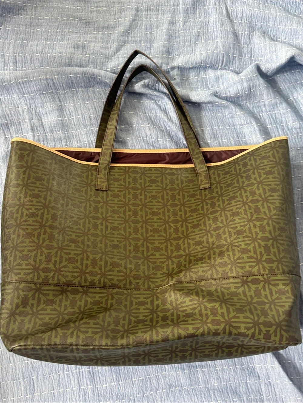 India Hicks XL Madly Deeply Heritage Bag Logo Tote /  Weekender